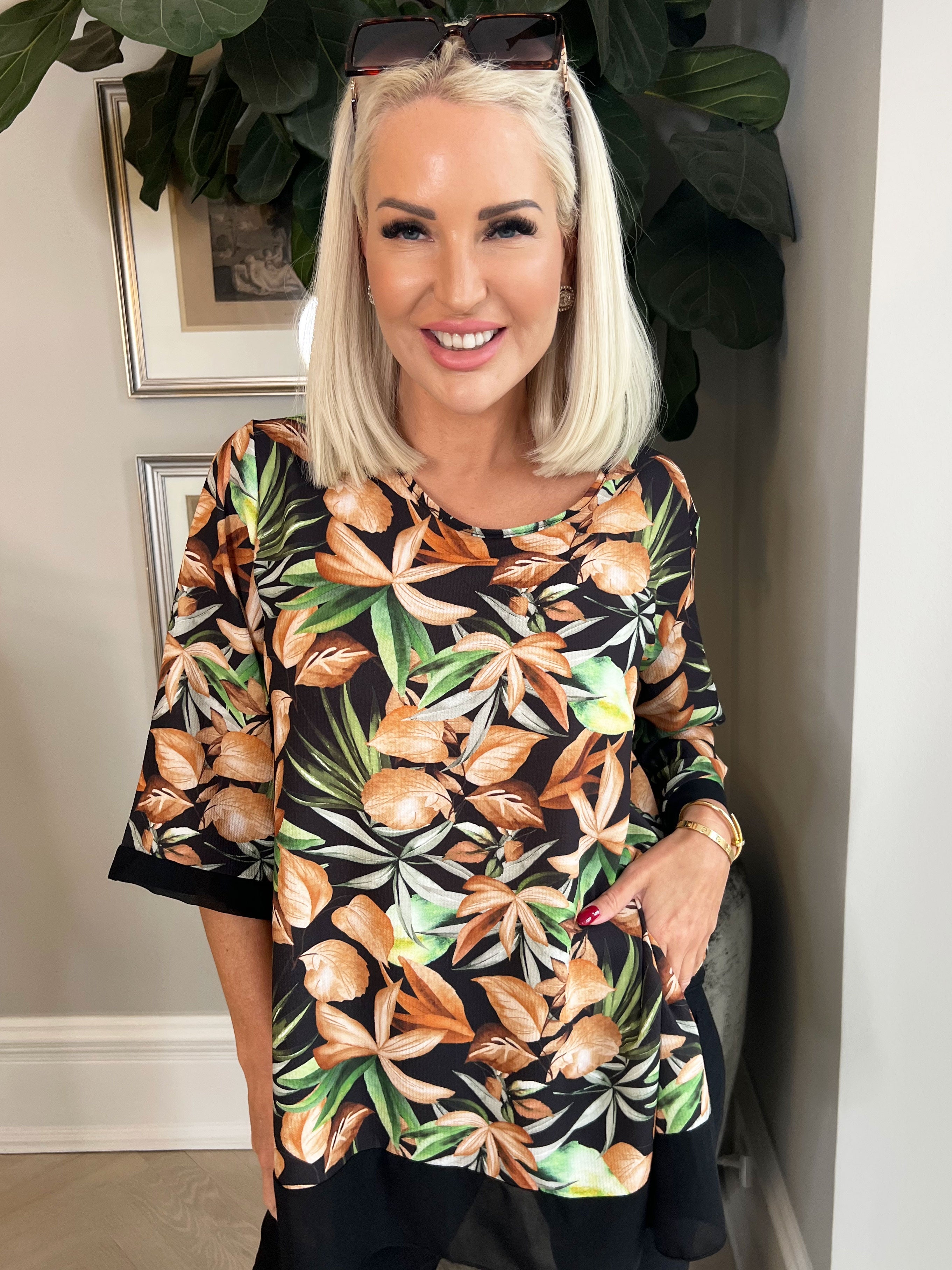 Dahlia - Lätt och luftig tunika med sött blommönster